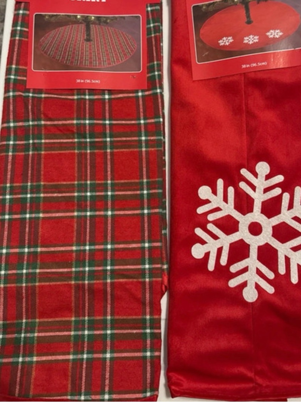 2 new tree skirts 38 in diameter